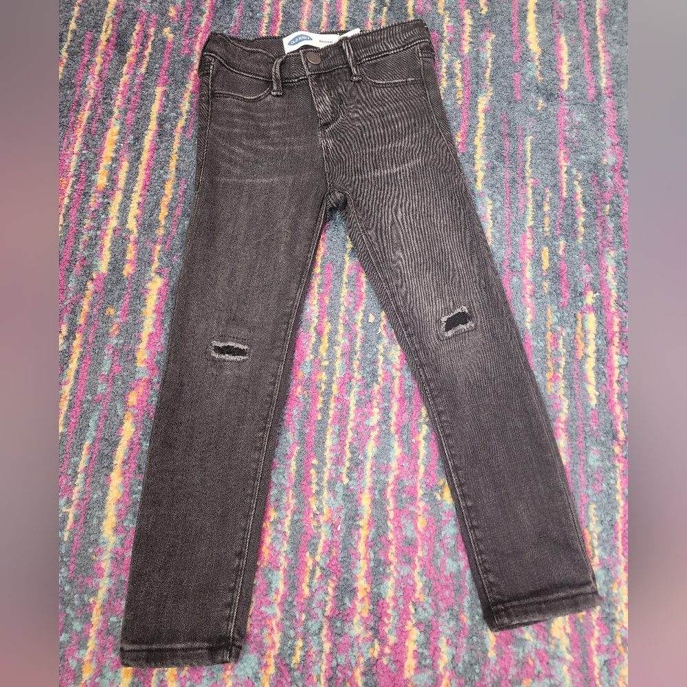 Girls black jeggings